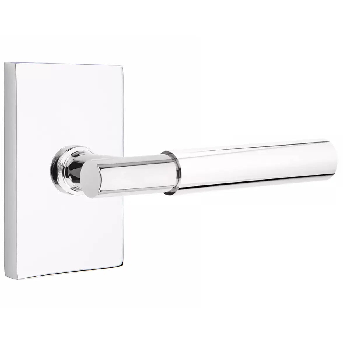 polished chrome lever
