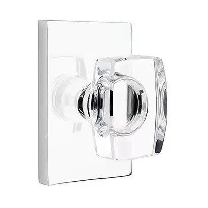 polished chrome door knob