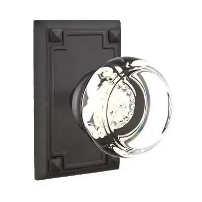 flat black door knob