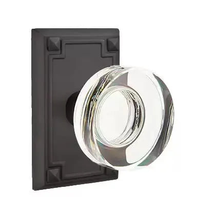 flat black door knob