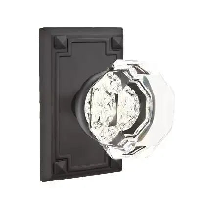 flat black door knob
