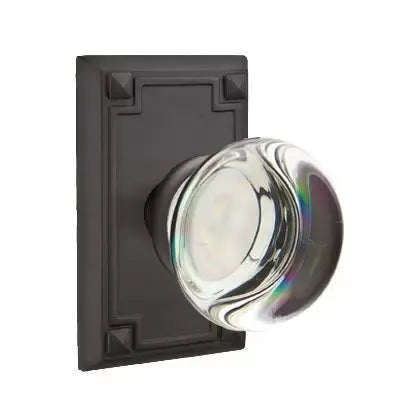 flat black door knob