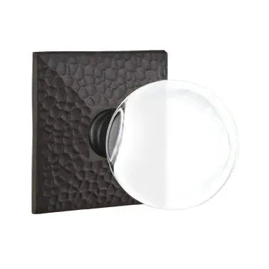 flat black door knob