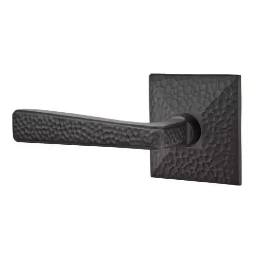 flat black door levers