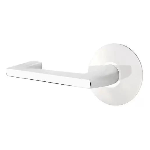 polished chrome door lever