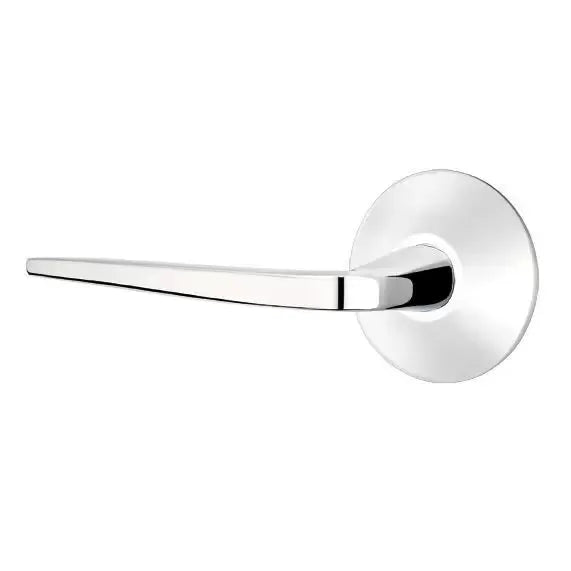 polished chrome door lever