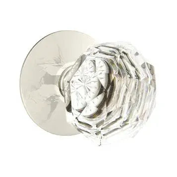 Emtek Diamond Door Knob with Modern Rose by Emtek