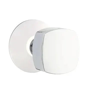 polished chrome door knob