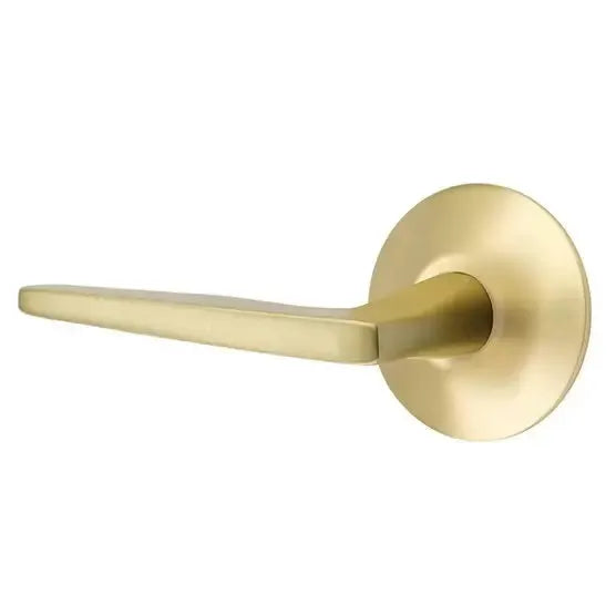Emtek Hermes Door Lever with Modern Rose by Emtek