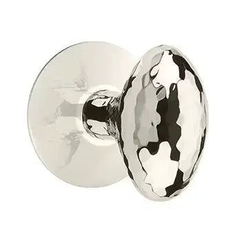 Emtek Hammered Egg Door Knob with Modern Rose by Emtek