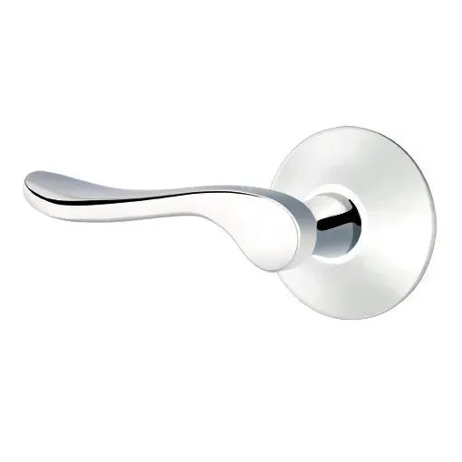 polished chrome door lever
