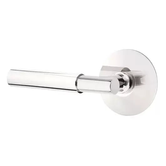 polished chrome door lever