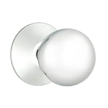 polished chrome door knob