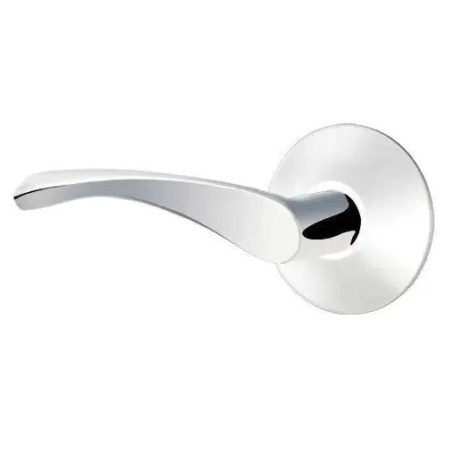 polished chrome door lever