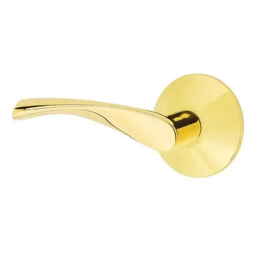Emtek Triton Door Lever with Modern Rose by Emtek