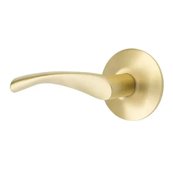 Emtek Triton Door Lever with Modern Rose by Emtek