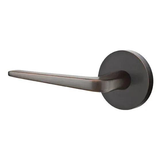 Emtek Athena Door Lever with Disk Rose by Emtek