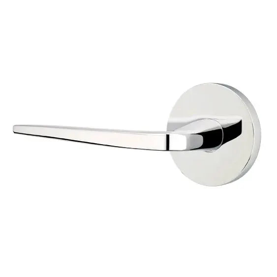 polished chrome door lever