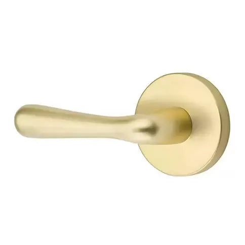 Emtek Basel Door Lever with Disk Rose by Emtek