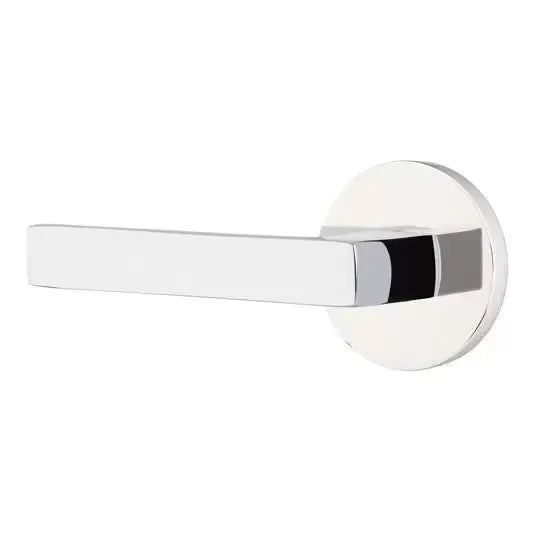 polished chrome door lever