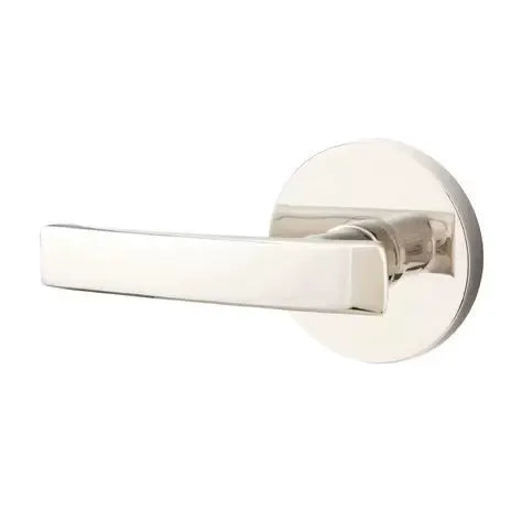 Emtek Geneva Door Lever with Disk Rose by Emtek