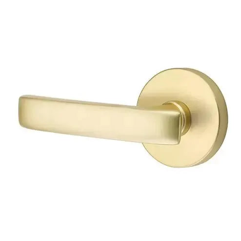 Emtek Geneva Door Lever with Disk Rose by Emtek