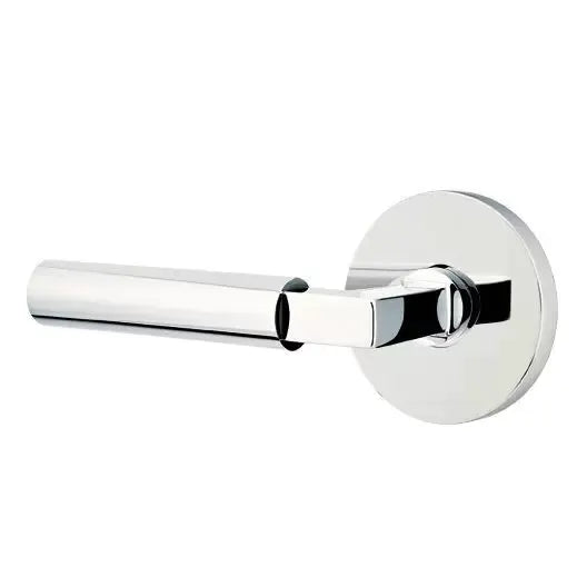 polished chrome door lever