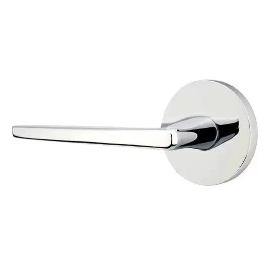 polished chrome door lever