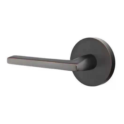 Emtek Helios Door Lever with Disk Rose by Emtek