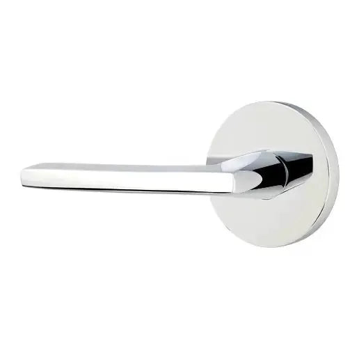 polished chrome door lever