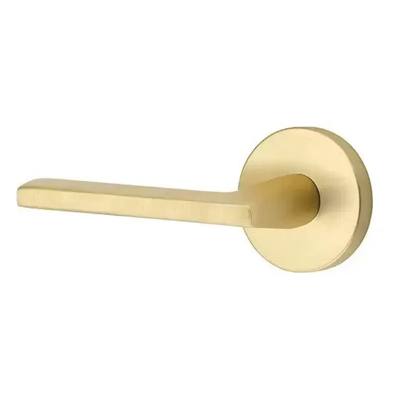 Emtek Helios Door Lever with Disk Rose by Emtek