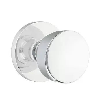polished chrome door knob