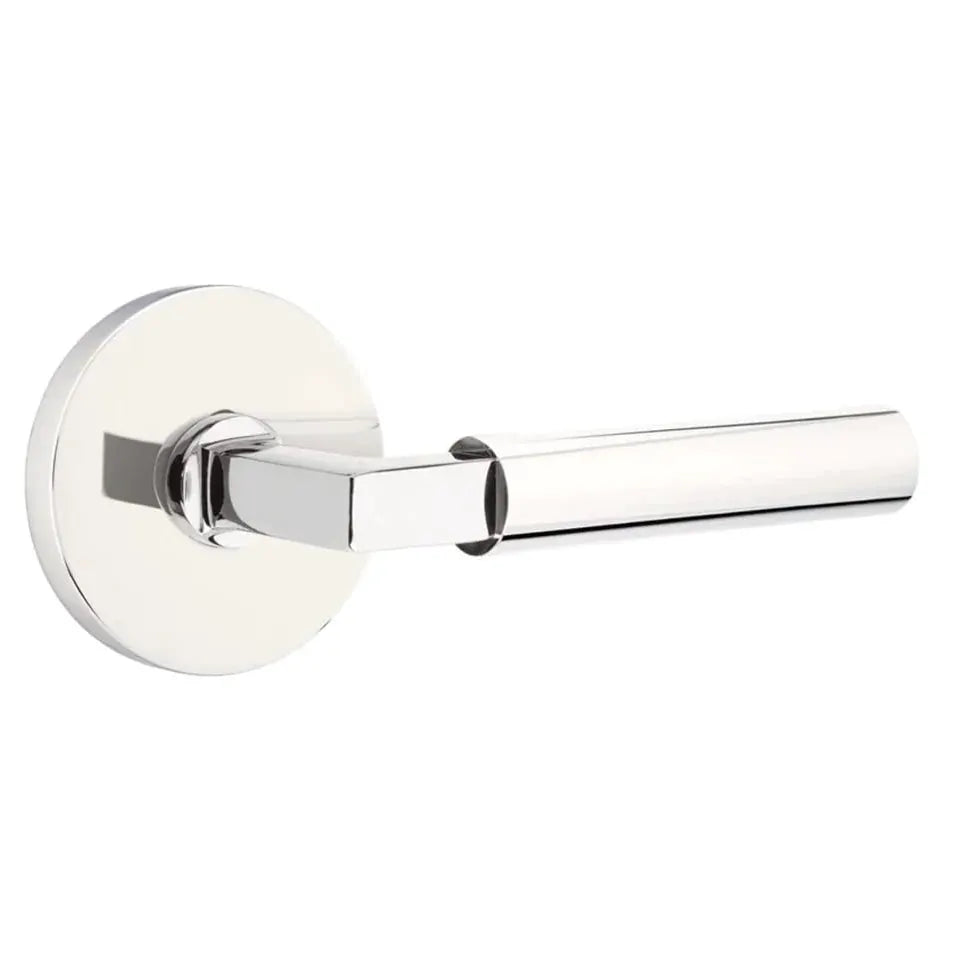 polished chrome lever