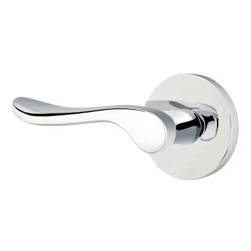polished chrome door lever