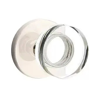 Emtek Modern Disc Glass Door Knob with Disk Rose by Emtek