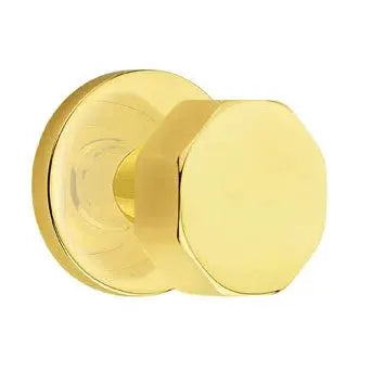 Emtek Octagon Door Knob with Disk Rose by Emtek