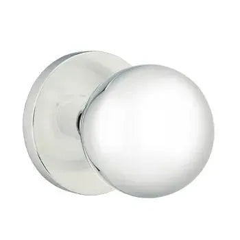 polished chrome door knob