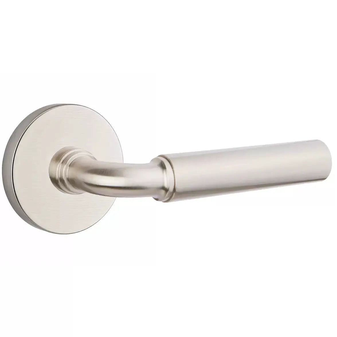 Emtek Smooth Lever with R-Bar Stem and Disk Rose by Emtek