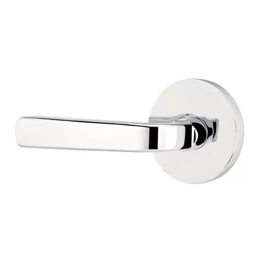 polished chrome door lever