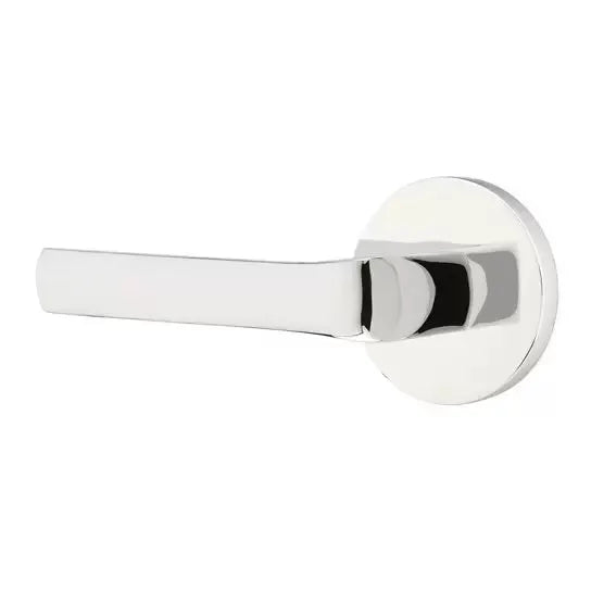 polished chrome door lever