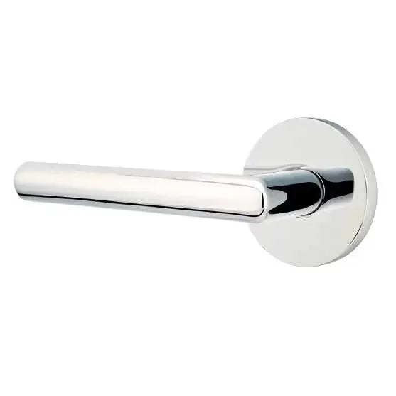 polished chrome door lever