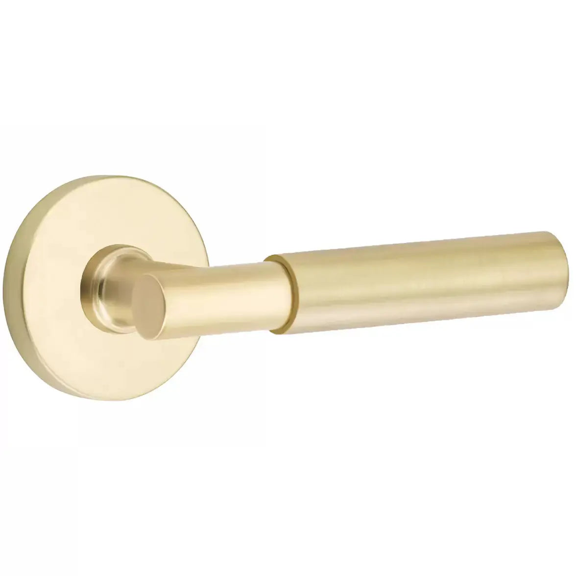 Emtek Smooth Lever with T-Bar Stem and Disk Rose by Emtek