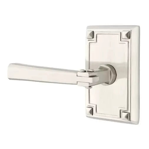 Emtek Arts and Crafts Door Lever with Arts and Crafts Rose by Emtek