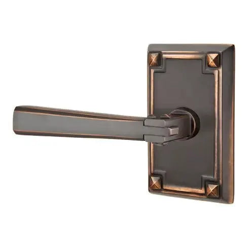 Emtek Arts and Crafts Door Lever with Arts and Crafts Rose by Emtek
