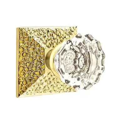 Emtek Astoria Door Knob with Hammered Rose by Emtek