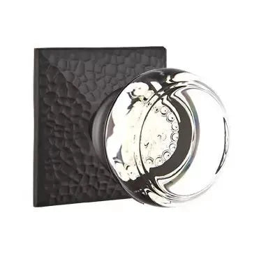 Emtek Georgetown Door Knob with Hammered Rose by Emtek