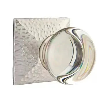 Emtek Providence Door Knob with Hammered Rose by Emtek