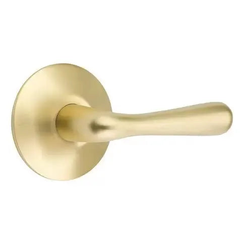 Emtek Basel Door Lever with Modern Rose by Emtek
