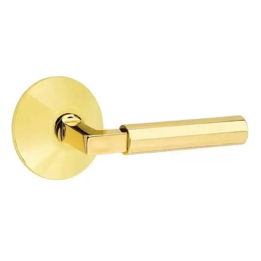 Emtek Hercules Door Lever with Modern Rose by Emtek