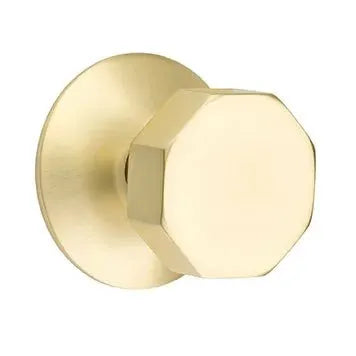 Emtek Octagon Door Knob and Modern Rose by Emtek